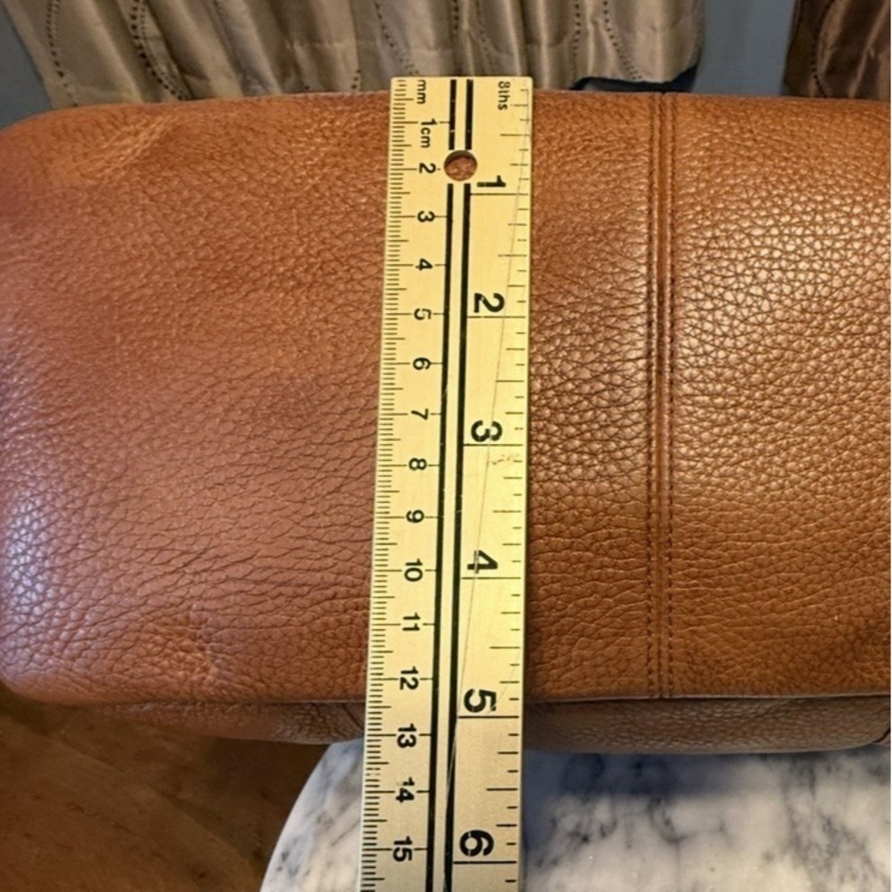 Coach Central Satchel F55662 Saddle Brown Pebbled Leather 14x9x5" Bag $395 MSRP! - Picture 16 of 16